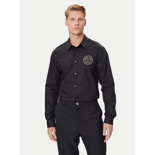 Versace Jeans Couture Koszula 79GALKS2 CN00K Czarny Slim Fit ze sklepu MODIVO w kategorii Koszule męskie - zdjęcie 184752903