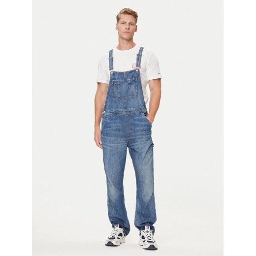 Tommy Jeans Ogrodniczki Classic DM0DM21244 Niebieski Straight Fit ze sklepu MODIVO w kategorii Jeansy męskie - zdjęcie 184752990