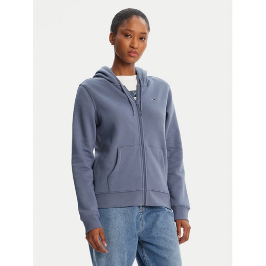 Tommy Jeans Bluza Flag DW0DW19729 Niebieski Regular Fit ze sklepu MODIVO w kategorii Bluzy damskie - zdjęcie 184753000