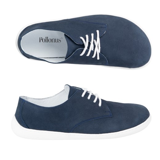 Skórzane pólbuty damskie Pollonus Barefoot 5-1288-026 Granat Samuel ze sklepu butyolivier w kategorii Buty sportowe damskie - zdjęcie 184754024