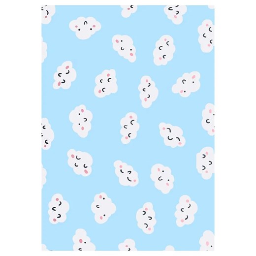 Niebieski dywan w chmurki 160 x 230 W6-G41 ze sklepu Edinos.pl w kategorii Tekstylia dziecięce - zdjęcie 184754064