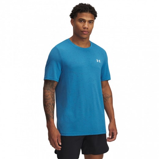 Męska koszulka treningowa Under Armour UA Vanish Seamless SS - niebieska ze sklepu Sportstylestory.com w kategorii T-shirty męskie - zdjęcie 184754213