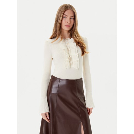 Luisa Spagnoli Sweter Margarita 100114 Beżowy Regular Fit ze sklepu MODIVO w kategorii Swetry damskie - zdjęcie 184754943