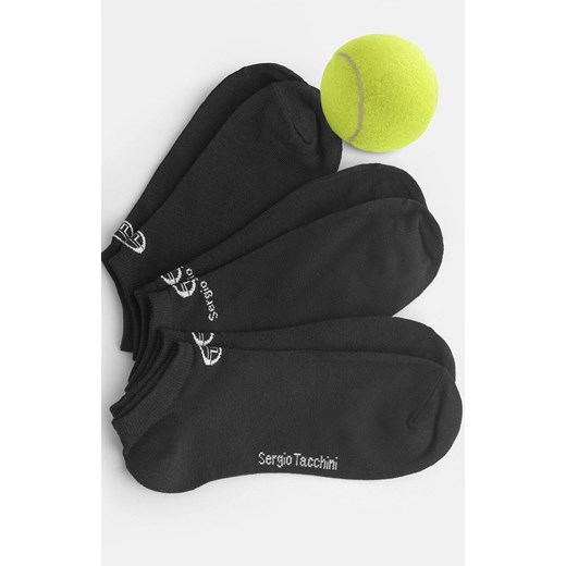 3-pack stopki sportowe bawełniane czarne 1001 Sergio Tacchini, Kolor czarny, Rozmiar 35-38, Sergio Tacchini ze sklepu Primodo w kategorii Skarpetki damskie - zdjęcie 184756173