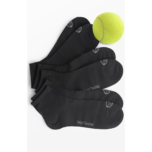 3-pack skarpetki zakostki sportowe bawełniane czarne 1008 Sergio Tacchini, Kolor czarny, Rozmiar 35-38, Sergio Tacchini ze sklepu Primodo w kategorii Skarpetki damskie - zdjęcie 184756181