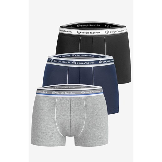 3-pak bokserki męskie bawełniane 9000 Sergio Tacchini, Kolor czarno-granatowy, Rozmiar S, Sergio Tacchini ze sklepu Primodo w kategorii Majtki męskie - zdjęcie 184756184