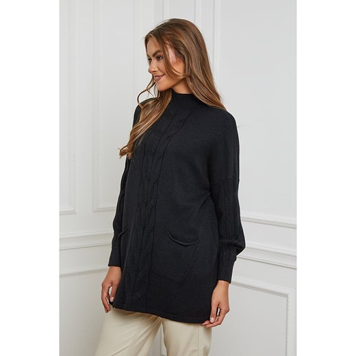 Soft Cashmere Sweter w kolorze czarnym Soft Cashmere 38/40 wyprzedaż Limango Polska