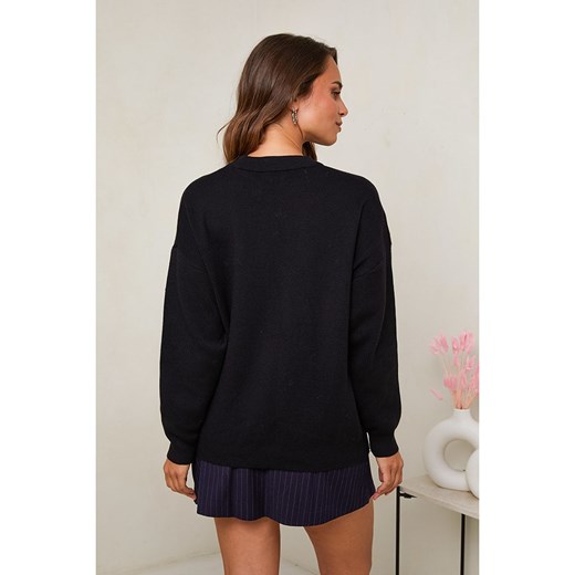 Soft Cashmere Sweter w kolorze czarnym Soft Cashmere 34/36 promocja Limango Polska