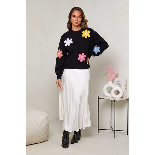 Soft Cashmere Sweter w kolorze czarnym Soft Cashmere 38/40 wyprzedaż Limango Polska