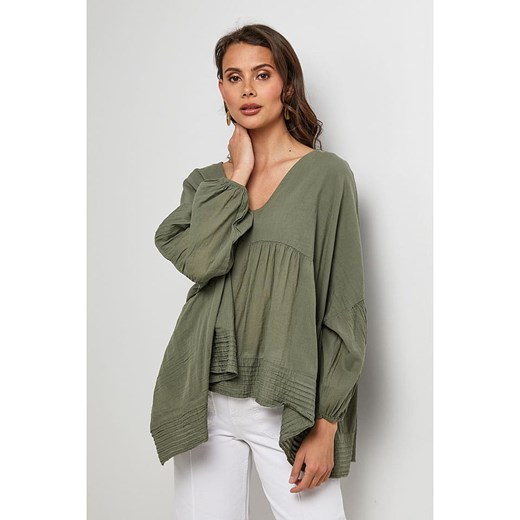 Lin Passion Bluzka w kolorze khaki Lin Passion 38/40 promocja Limango Polska