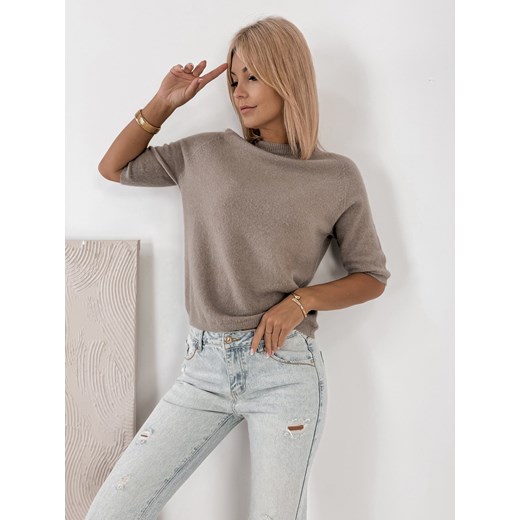 sweter castille ciemnobeżowy one size ONE SIZE UBRA