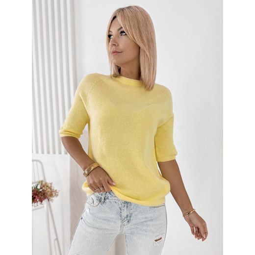 sweter castille żółty one size ze sklepu UBRA w kategorii Swetry damskie - zdjęcie 184757782
