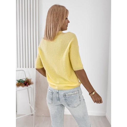sweter castille żółty one size ONE SIZE UBRA