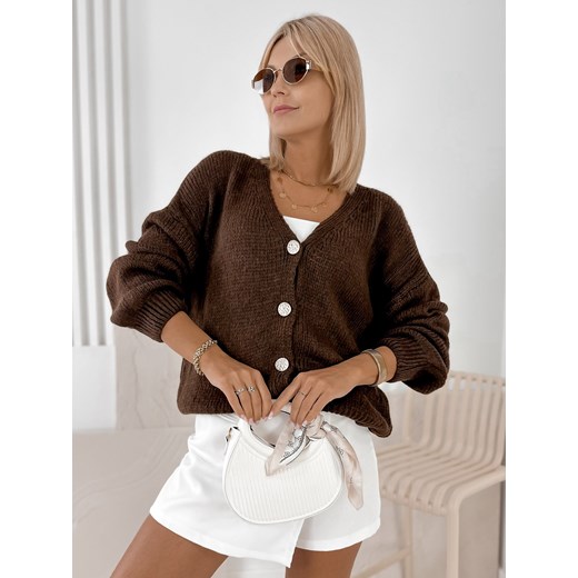 sweter lucia brązowy one size ONE SIZE UBRA