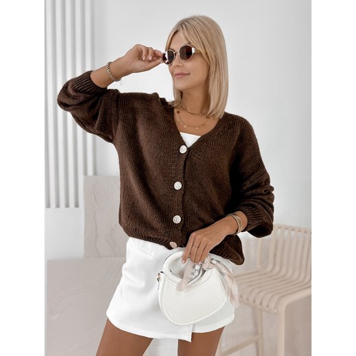 sweter lucia brązowy one size ONE SIZE UBRA