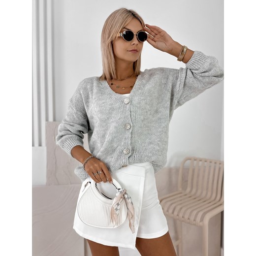 sweter lucia szary one size ze sklepu UBRA w kategorii Swetry damskie - zdjęcie 184757803