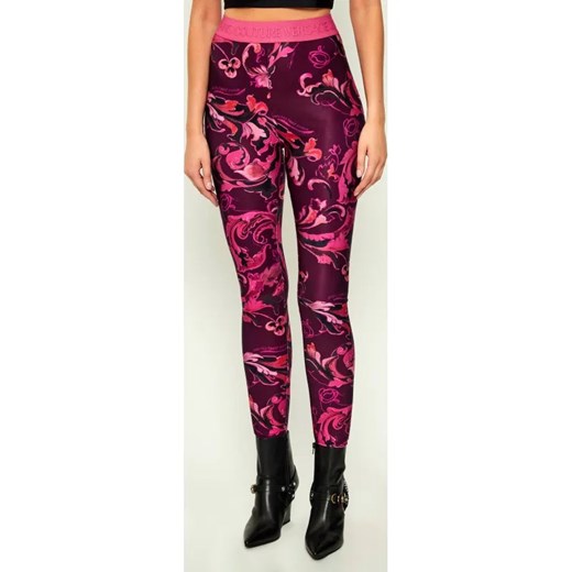 Versace Jeans Couture Legginsy BAROCCO PORCELAIN | Skinny fit ze sklepu Gomez Fashion Store w kategorii Spodnie damskie - zdjęcie 184758434
