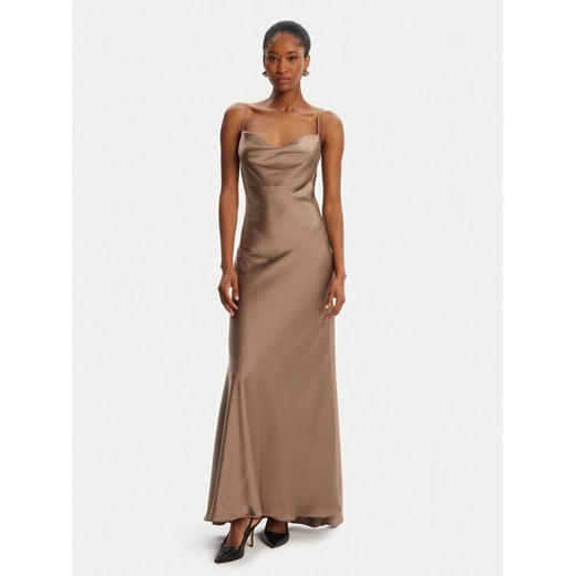 BARDOT Sukienka wieczorowa Monroe Cowl Neck Maxi 59709DB3 Brązowy Regular Fit ze sklepu MODIVO w kategorii Sukienki - zdjęcie 184758703