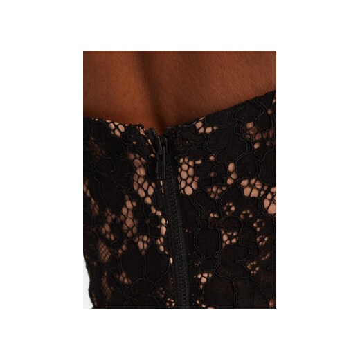 BARDOT Sukienka koktajlowa Opal Volume Lace Midi 59714DB2 Czarny Regular Fit 14 MODIVO