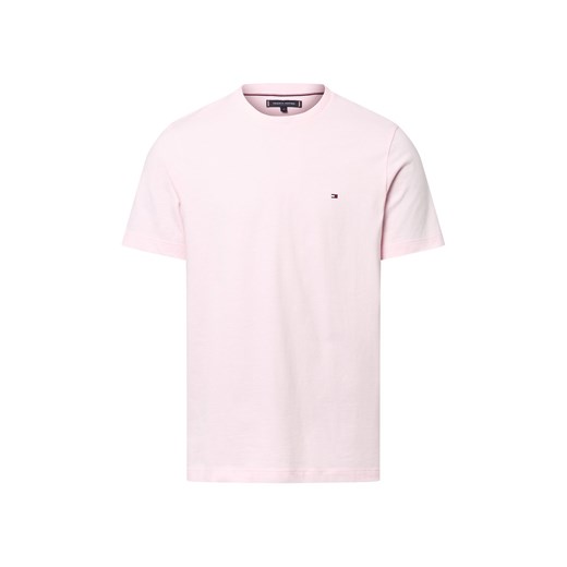 Tommy Hilfiger Koszulka męska Mężczyźni Bawełna różowy jednolity ze sklepu vangraaf w kategorii T-shirty męskie - zdjęcie 184758913