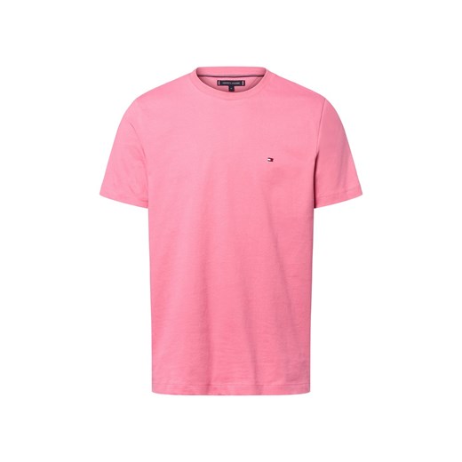 Tommy Hilfiger Koszulka męska Mężczyźni Bawełna brudny róż jednolity ze sklepu vangraaf w kategorii T-shirty męskie - zdjęcie 184758914