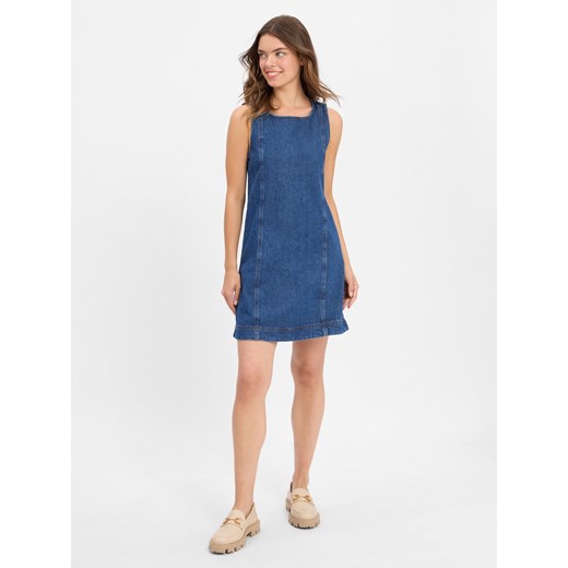 Marc O'Polo Denim Dżinsowa sukienka damska Kobiety Bawełna blue stone jednolity ze sklepu vangraaf w kategorii Sukienki - zdjęcie 184758952