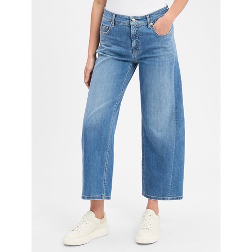 Cambio Dżinsy - Oria Kobiety Bawełna medium stone jednolity ze sklepu vangraaf w kategorii Jeansy damskie - zdjęcie 184759022