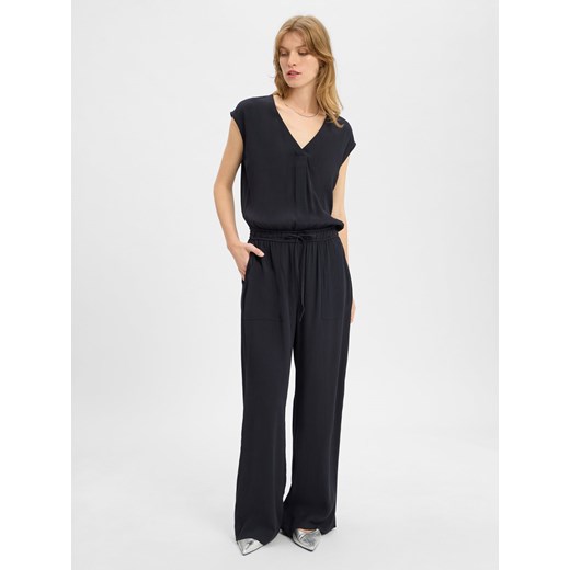 Opus Kombinezon damski - Mylea Kobiety wiskoza granatowy jednolity ze sklepu vangraaf w kategorii Kombinezony damskie - zdjęcie 184759030
