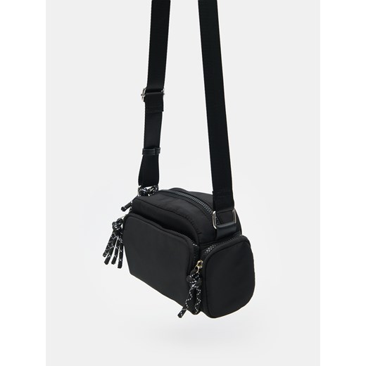 Sinsay - Nylonowa torebka crossbody - czarny Sinsay One Size Sinsay