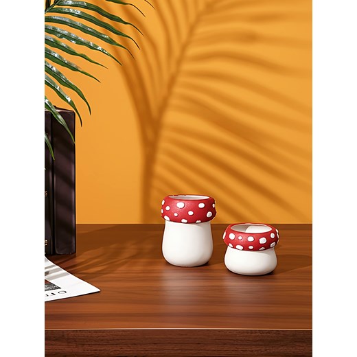 Sinsay - Doniczka w kształcie muchomorów 2 pack - wielobarwny Sinsay One Size Sinsay