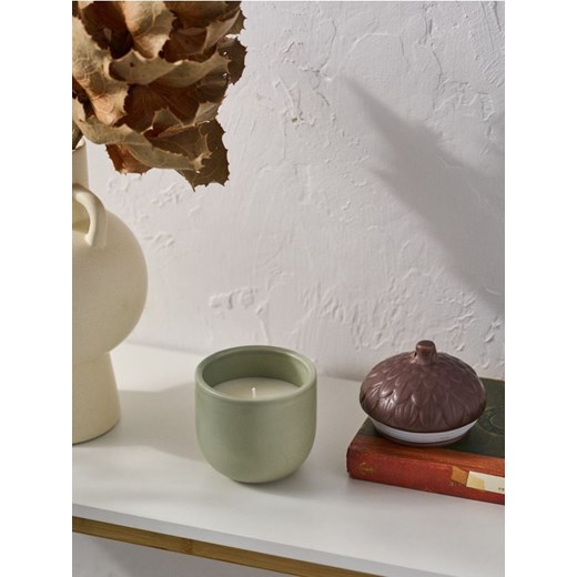 Sinsay - Świeczka Hazelnut - zielony ze sklepu Sinsay w kategorii Świece i dyfuzory - zdjęcie 184760020