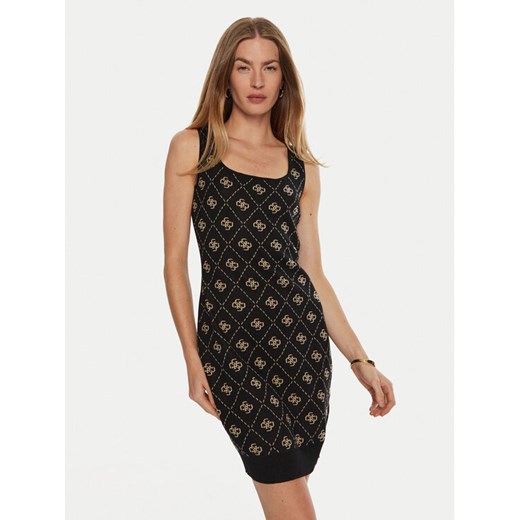 Guess Sukienka dzianinowa Sarah W4BK98 Z3JD2 Czarny Slim Fit ze sklepu MODIVO w kategorii Sukienki - zdjęcie 184762000
