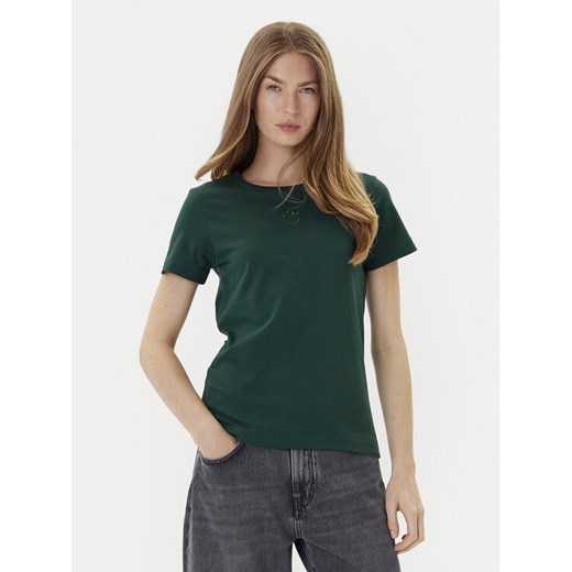 PINKO T-Shirt Bussolotto 100355 A2RD Zielony Regular Fit ze sklepu MODIVO w kategorii Bluzki damskie - zdjęcie 184762020