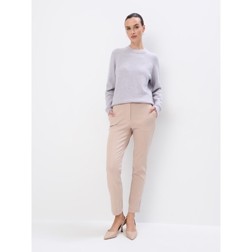 Mohito - Eleganckie spodnie - beżowy ze sklepu Mohito w kategorii Spodnie damskie - zdjęcie 184762893