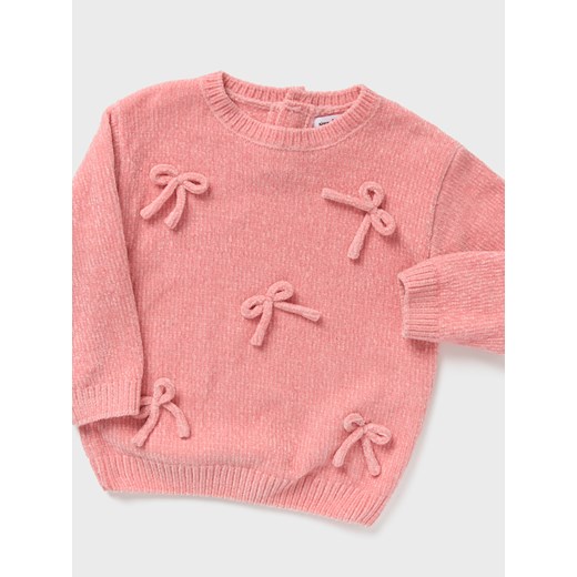 Sinsay - Sweter z kokardami - różowy Sinsay 74 (6-9 m) Sinsay