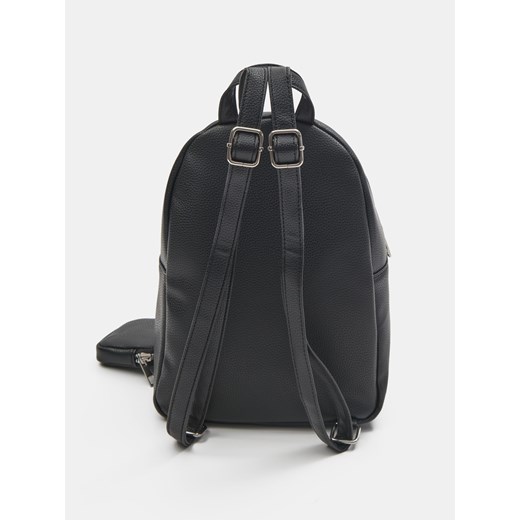 Sinsay - Plecak z piórnikiem z imitacji skóry - czarny Sinsay One Size Sinsay