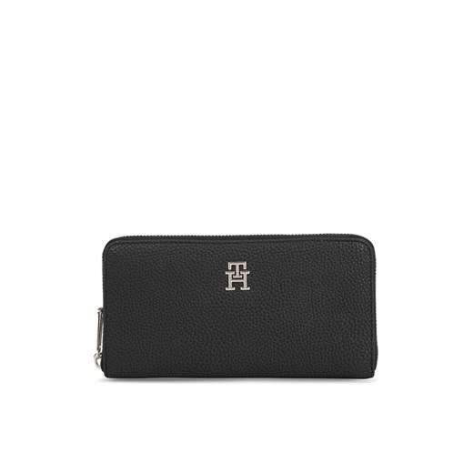 Tommy Hilfiger Duży Portfel Damski Th Emblem Large Za AW0AW15181 Czarny ze sklepu MODIVO w kategorii Portfele damskie - zdjęcie 184765482