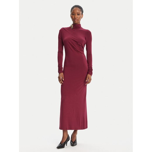 Simona Corsellini Sukienka wieczorowa A25CPAB00601 Bordowy Slim Fit ze sklepu MODIVO w kategorii Sukienki - zdjęcie 184765501