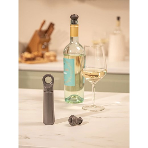 Vacu Vin 2-częściowy zestaw &quot;Loop&quot; w kolorze szarym Vacu Vin onesize wyprzedaż Limango Polska