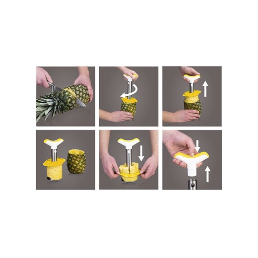 Vacu Vin Krajalnica w kolorze białym do ananasa - dł. 20,1 cm Vacu Vin onesize wyprzedaż Limango Polska