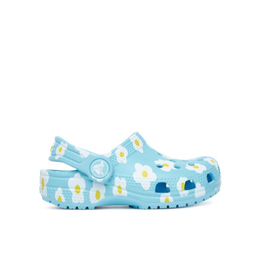 Crocs Klapki Classic Daisy Clog T 211264 Niebieski ze sklepu MODIVO w kategorii Klapki dziecięce - zdjęcie 184768154