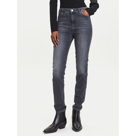KARL LAGERFELD Jeansy A3W10016 Szary Skinny Fit ze sklepu MODIVO w kategorii Jeansy damskie - zdjęcie 184768184