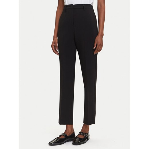 KARL LAGERFELD Chinosy A3W10098 Czarny Slim Fit ze sklepu MODIVO w kategorii Spodnie damskie - zdjęcie 184768231