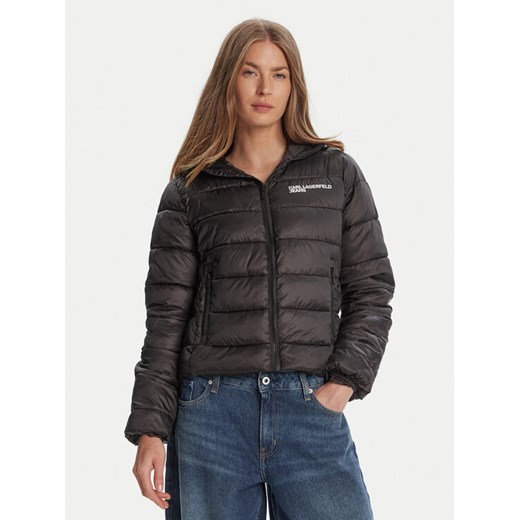 Karl Lagerfeld Jeans Kurtka zimowa A3W15026 Czarny Regular Fit ze sklepu MODIVO w kategorii Kurtki damskie - zdjęcie 184768254