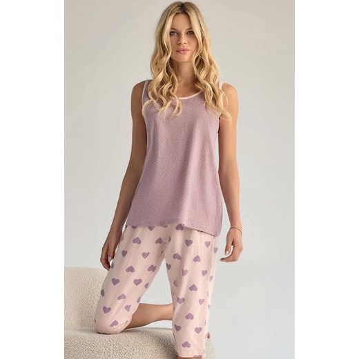 Dwuczęściowa piżama damska 2361, Kolor fioletowo-różowy, Rozmiar S, INFIORE ze sklepu Intymna w kategorii Piżamy damskie - zdjęcie 184769260