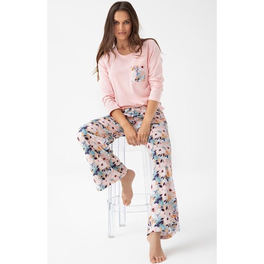 Bawełniana piżama damska 348, Kolor różowo-miętowy, Rozmiar M, Luna ze sklepu Intymna w kategorii Piżamy damskie - zdjęcie 184769362