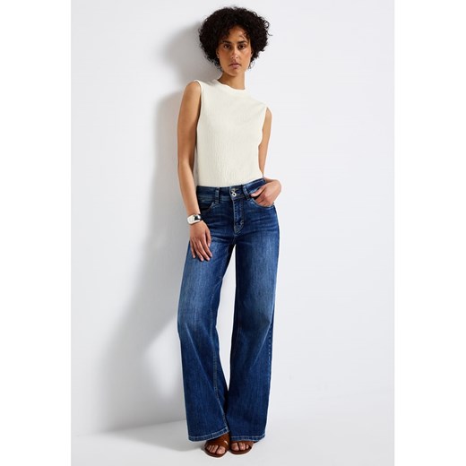 Street One Top w kolorze kremowym Street One 42 okazyjna cena Limango Polska