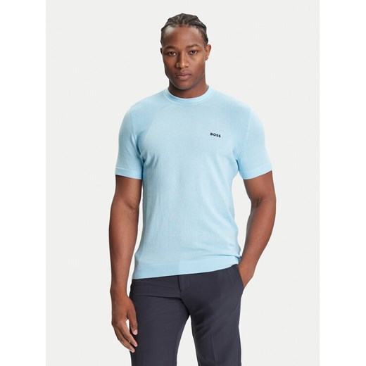 BOSS T-Shirt K_Momentum 50541952 Błękitny Regular Fit ze sklepu MODIVO w kategorii T-shirty męskie - zdjęcie 184769792