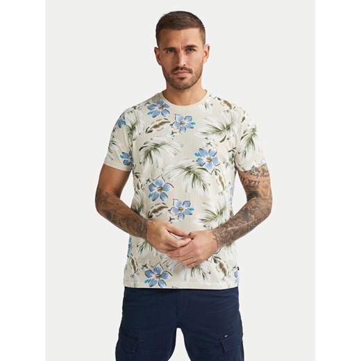 Petrol Industries T-Shirt M-1050-TSR655 Beżowy Regular Fit ze sklepu MODIVO w kategorii T-shirty męskie - zdjęcie 184769814