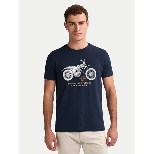 Petrol Industries T-Shirt M-1050-TSR707 Granatowy Regular Fit ze sklepu MODIVO w kategorii T-shirty męskie - zdjęcie 184769831